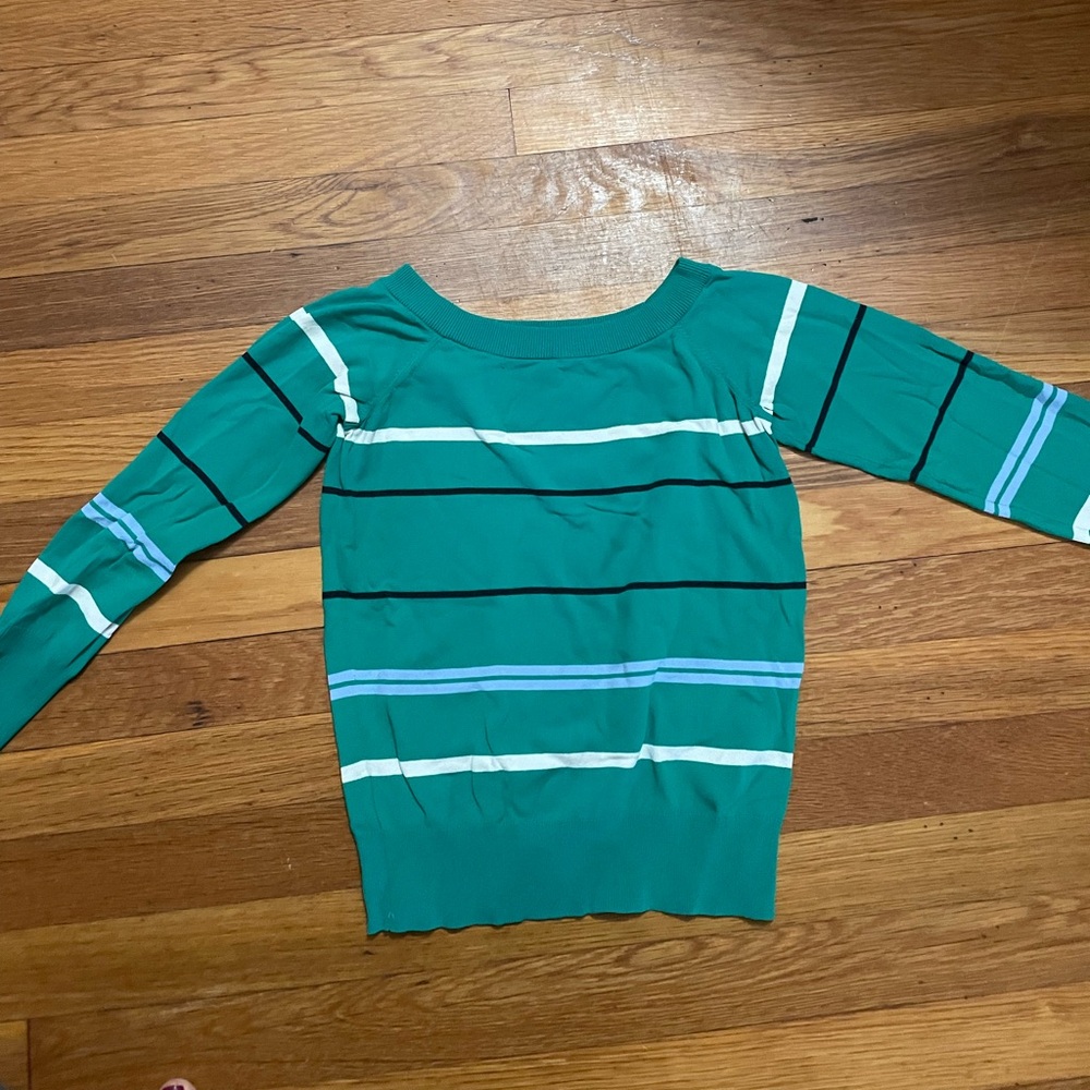 Ann Taylor Green Knit Top